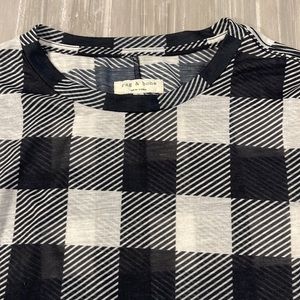 Rag & Bone long sleeve black and white tee shirt, S